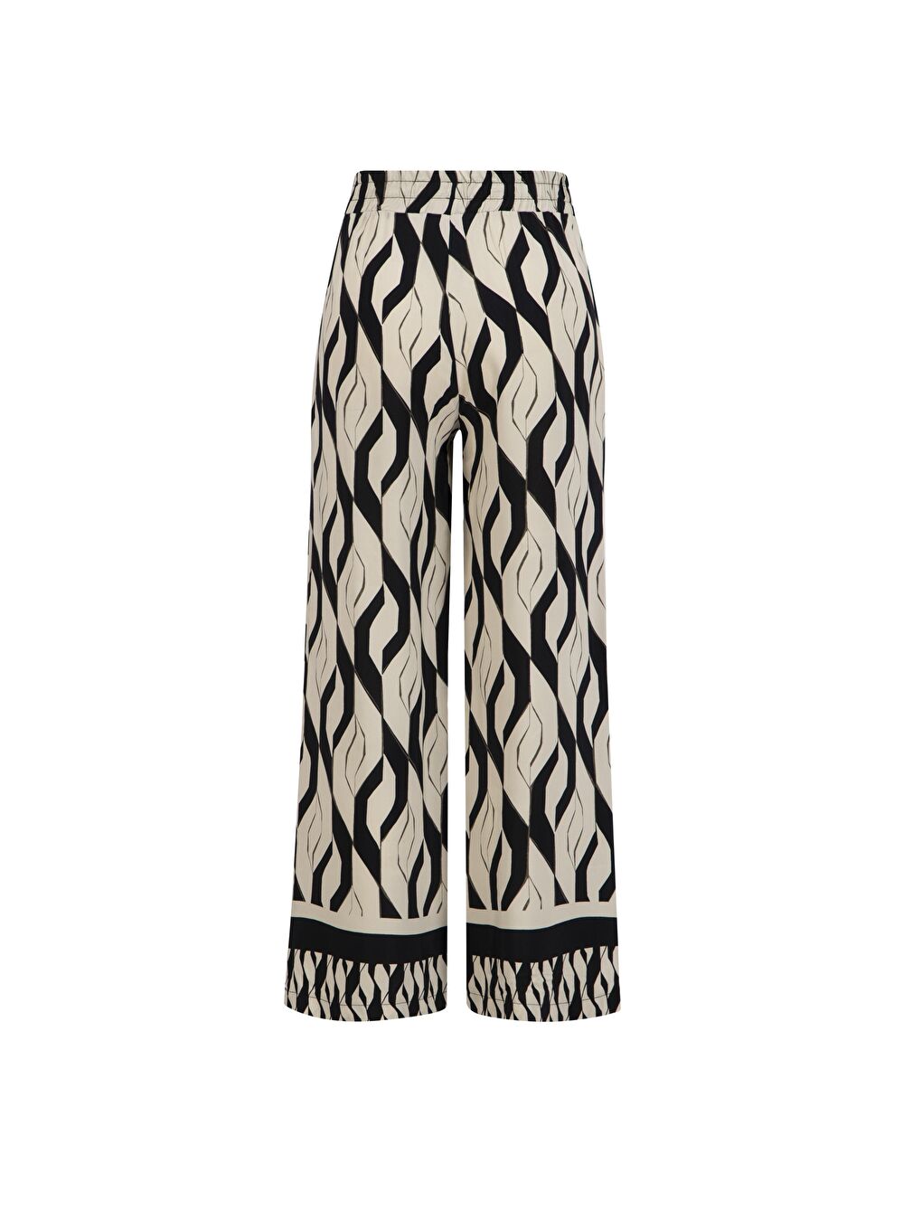 Ekru Desenli Viskon Takım 25Yt601 Siyah - Beyaz-7