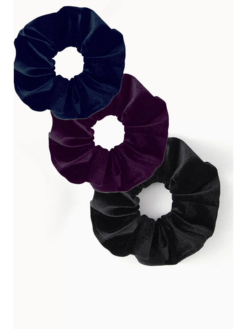 Karışık Lüks Kadife Simit Toka Seti 3 Adet-1