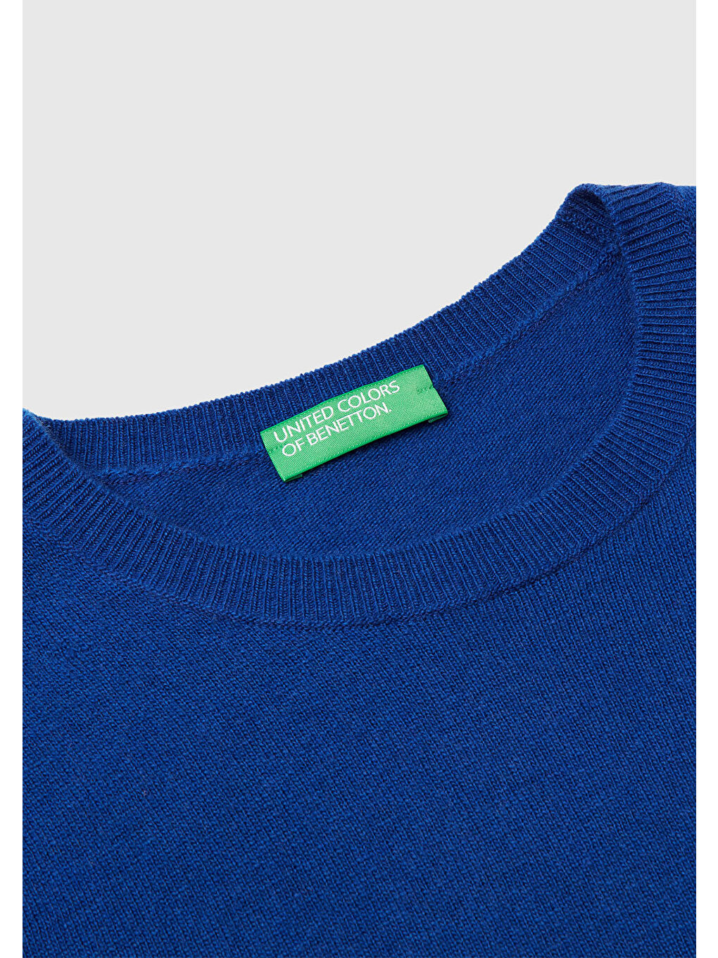 Kadın Koyu Mavi %100 Merino Bisiklet Yaka Kazak-6