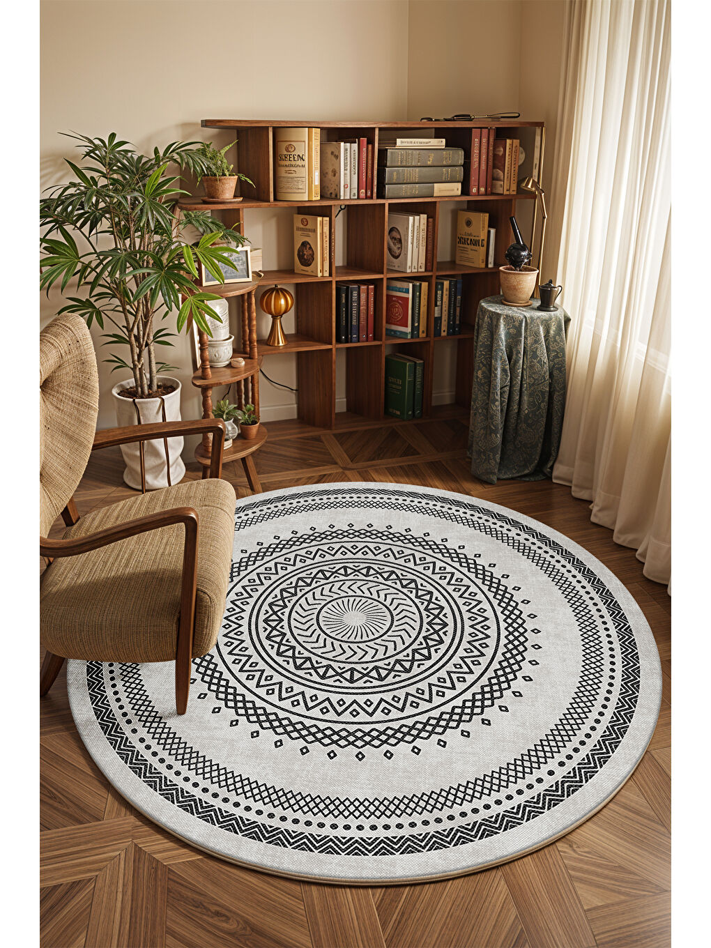 Gri Dekoratif Soft Modern Kaymaz Yıkanabilir Salon Halısı Mutfak Halısı Koridor Halısı Yolluk-4