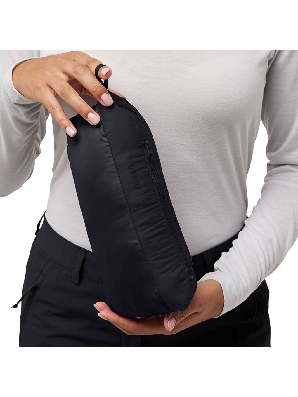 Ather Down Hoody Kadın Siyah Outdoor Ceketi-8