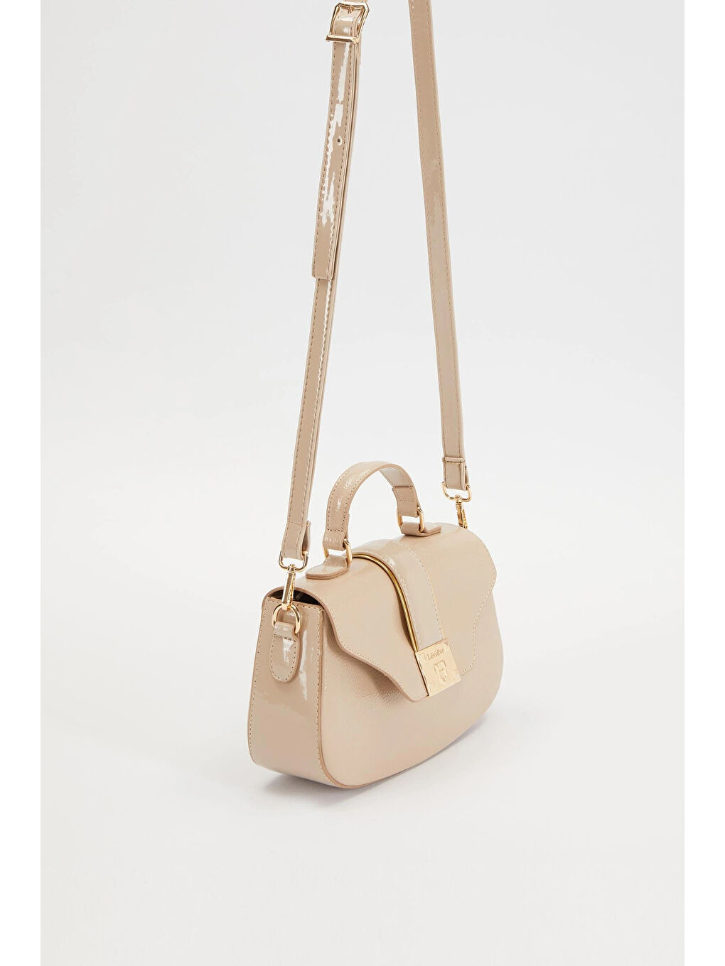 Bej Vizon Kadın El ve Omuz Çantası 930214-1