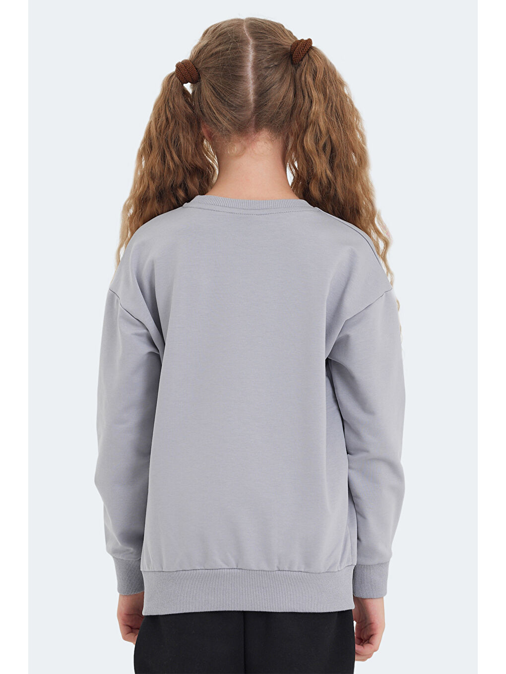 LUPPA IN Unisex Çocuk Taş Gri Sweatshırt-5
