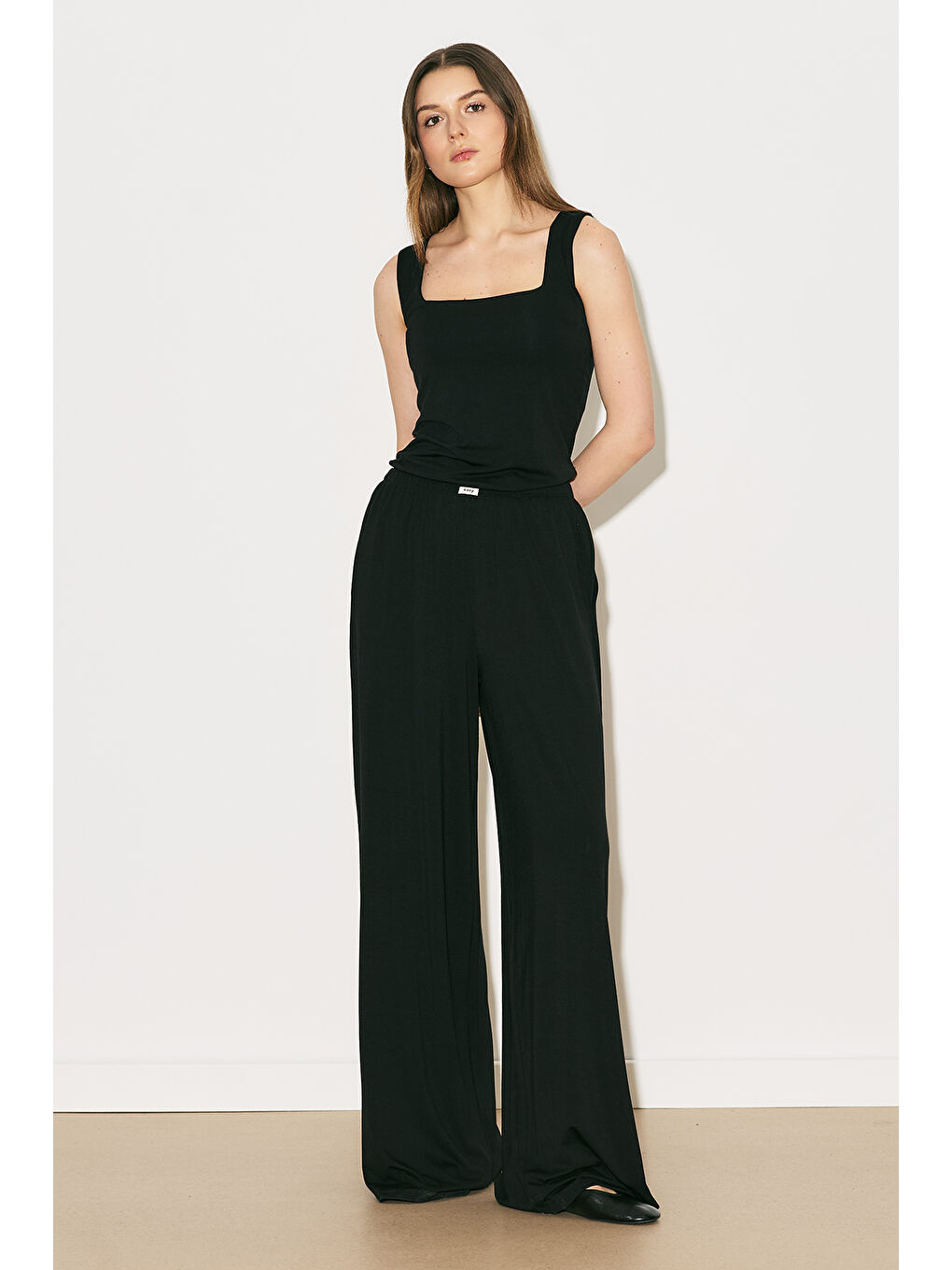 Easy Geniş Rahat Pantolon Siyah