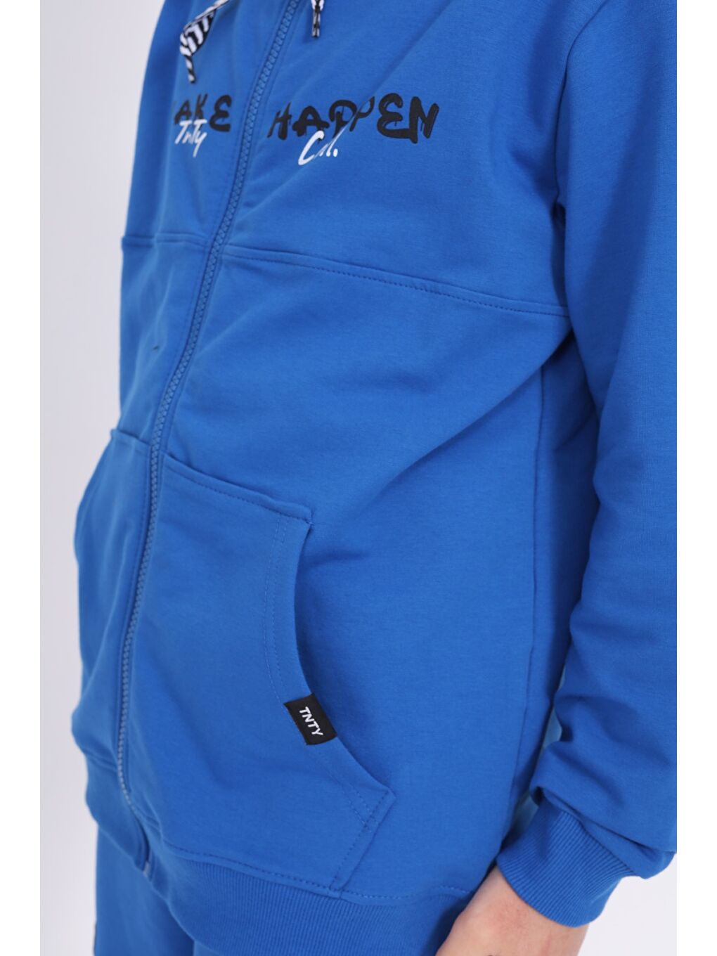 Mavi Erkek Çocuk Baskılı Eşofman Takım-1