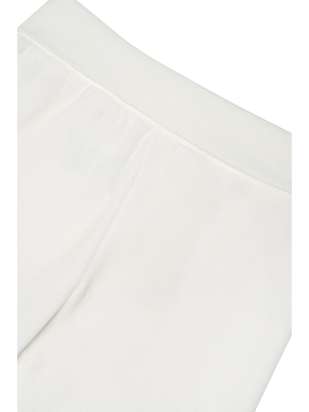 Beyaz Unisex Bebek Kadife Takım-3