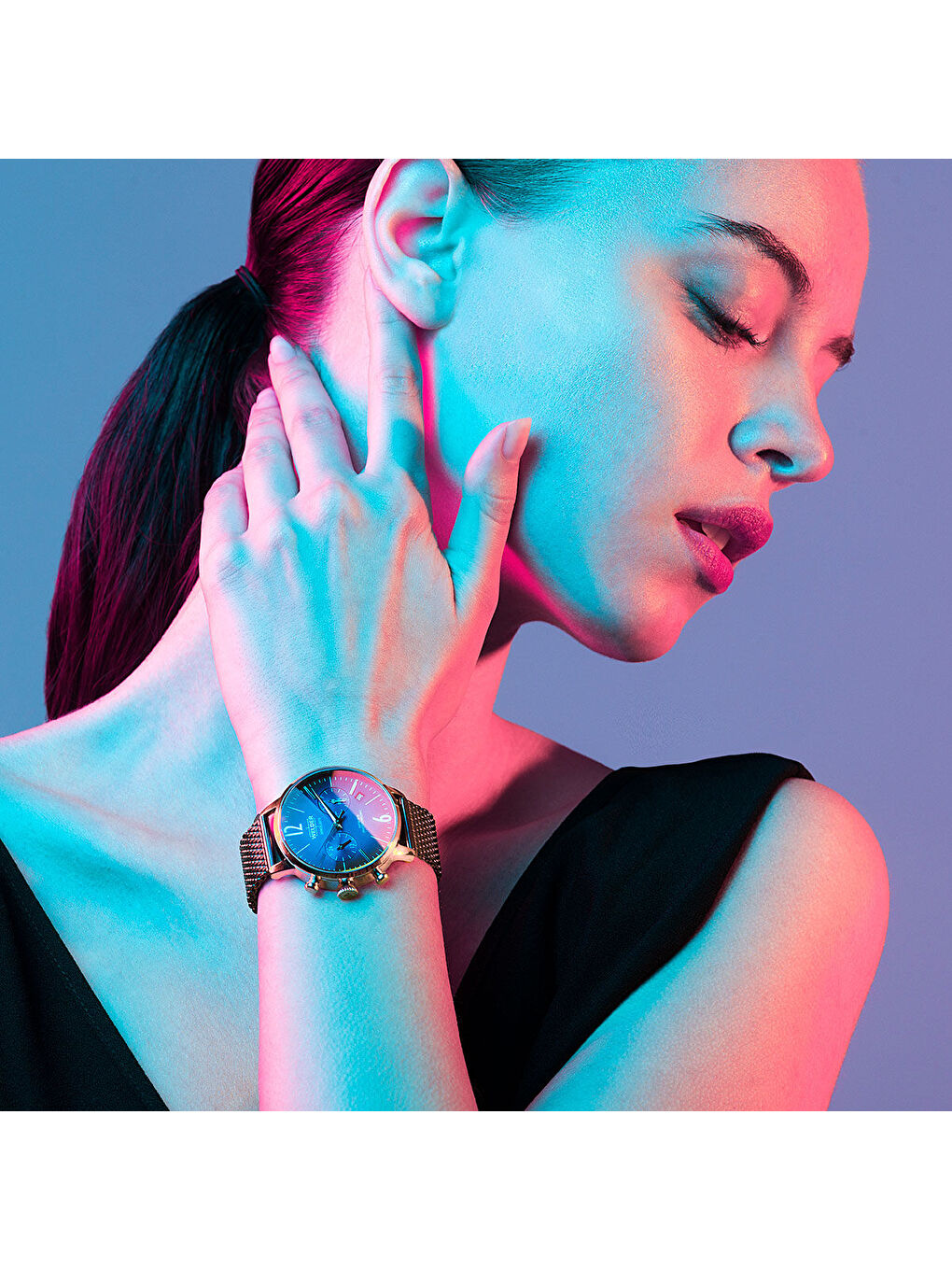 Turuncu WWRC610 38 mm Kadın Kol Saati-2