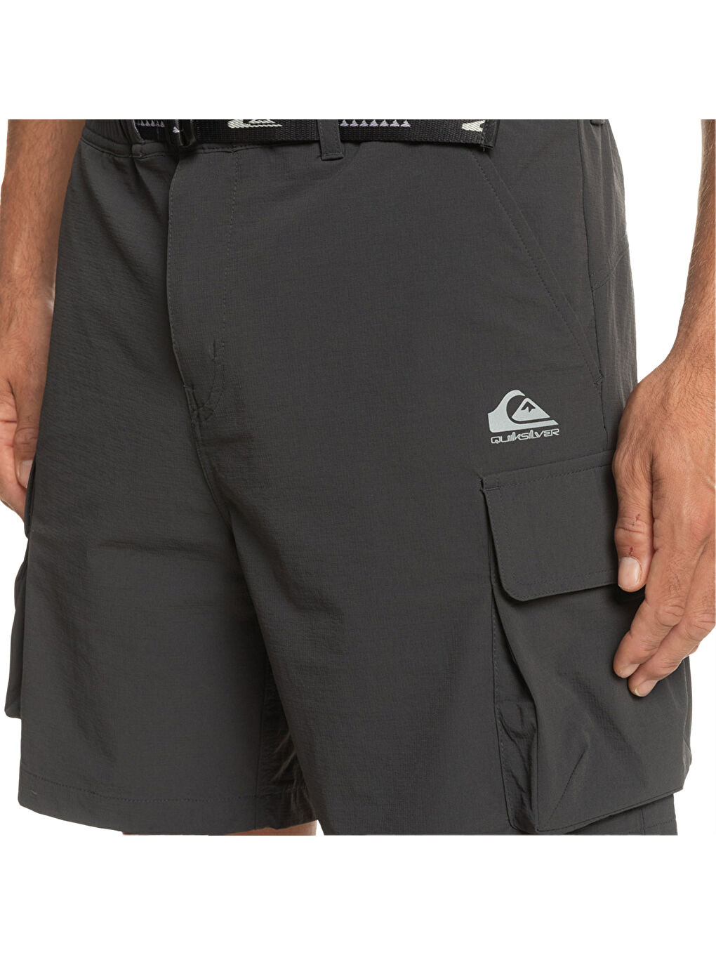 Run Ashore Cargo Erkek Siyah Walkshort-2