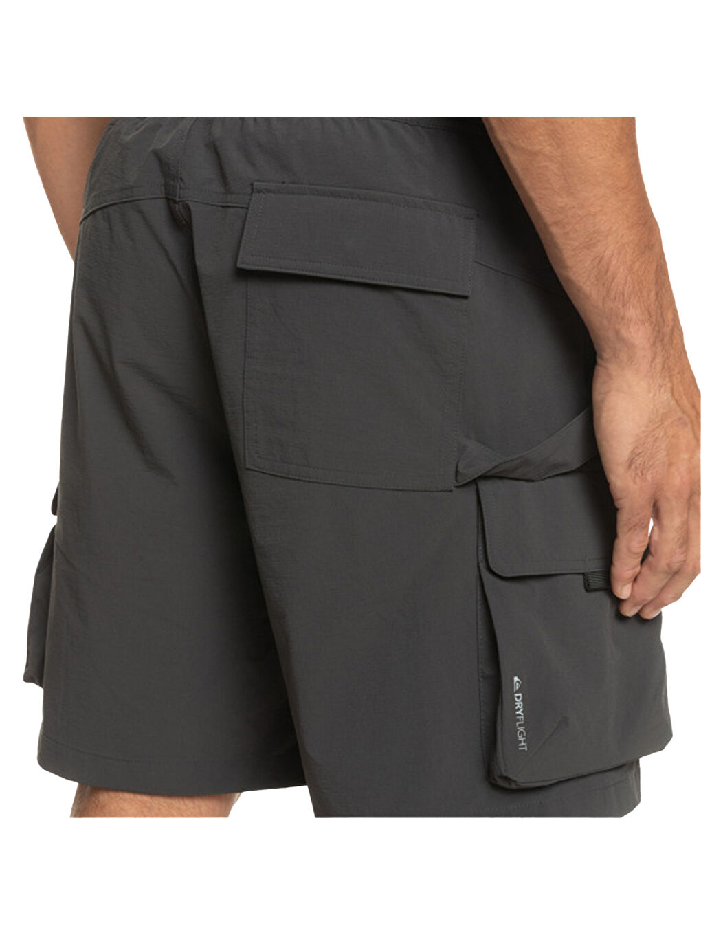 Run Ashore Cargo Erkek Siyah Walkshort-5