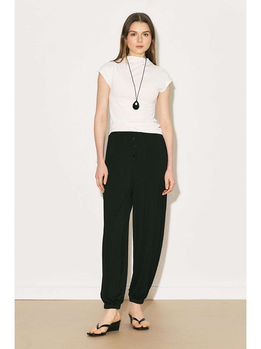 Easy Şalvar Rahat Pantolon Siyah