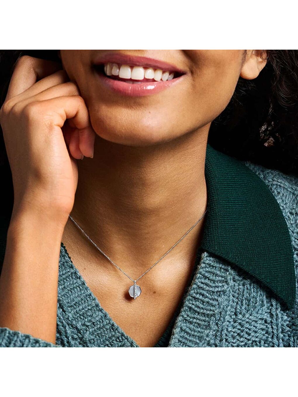 Gri JF04909-040 Kadın Kolye-4