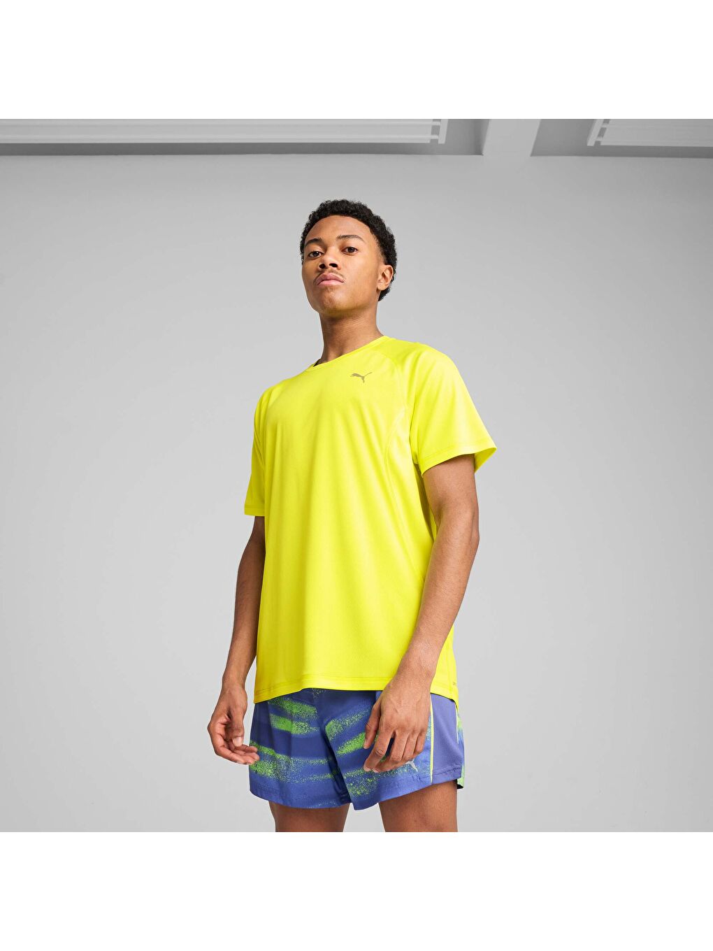 Sarı VELOCITY Erkek Koşu Tişörtü-4