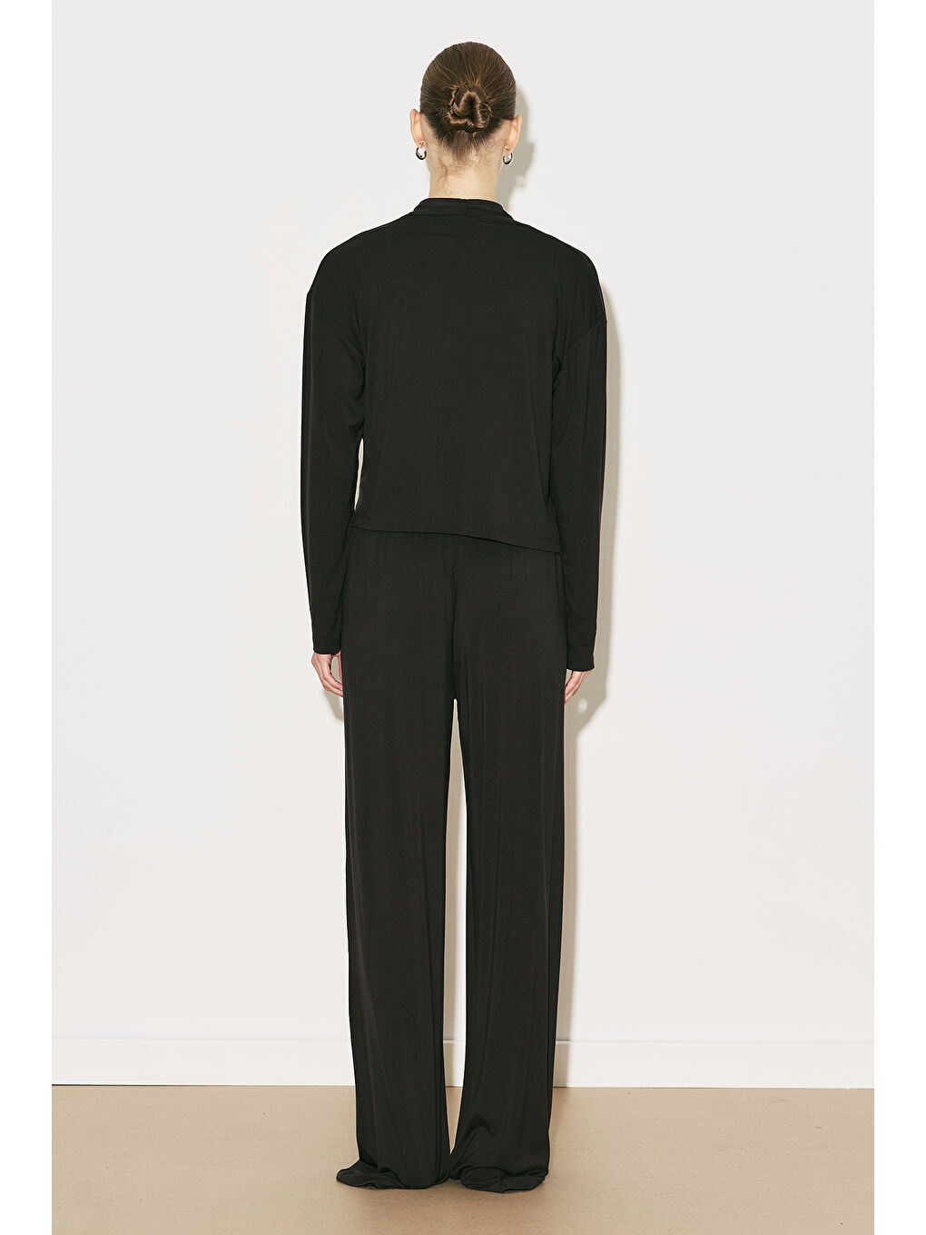 Kahverengi Easy Geniş Rahat Pantolon Acı Kahve-1