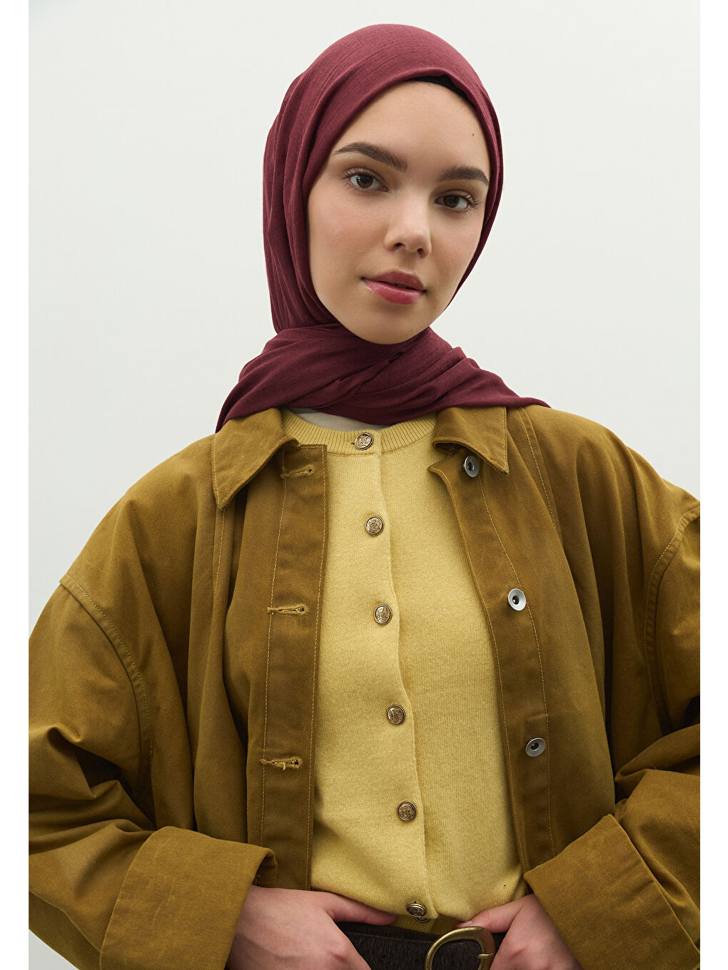 Kaşmir Dokulu Şal Bordo-2