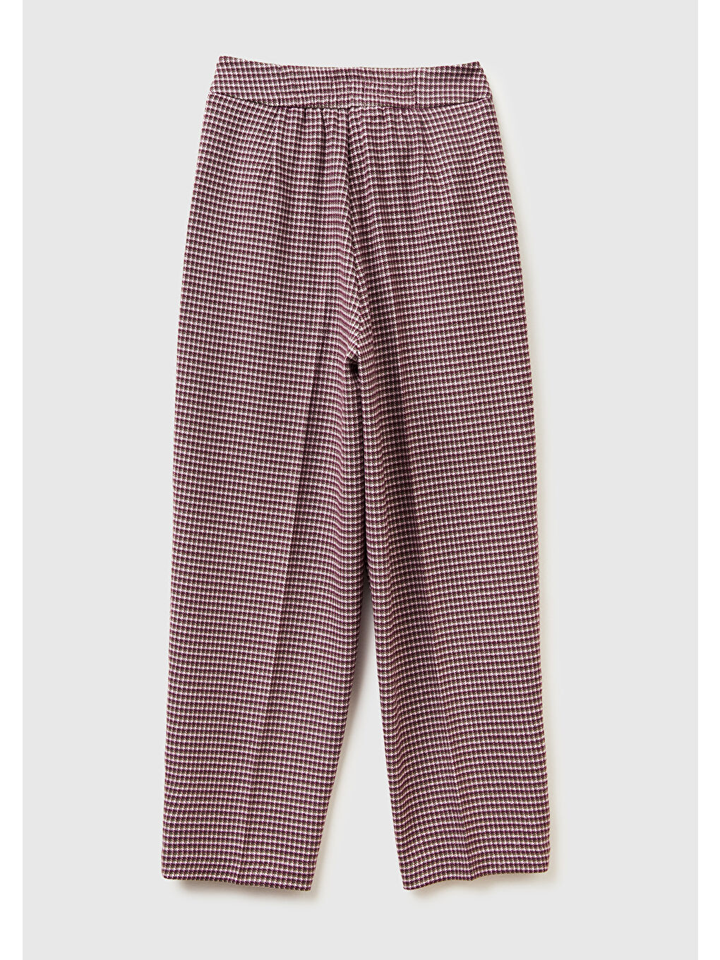 Kadın Açık Mor Viskoz Karışımlı Fermuarlı Arka Bel Bandı Lastikli Pantolon-3