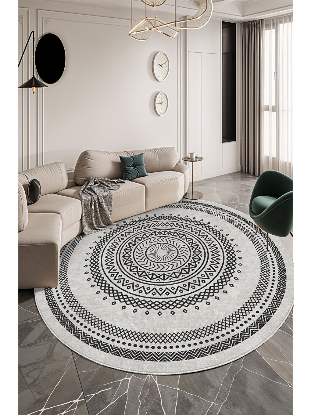 Gri Dekoratif Soft Modern Kaymaz Yıkanabilir Salon Halısı Mutfak Halısı Koridor Halısı Yolluk-1