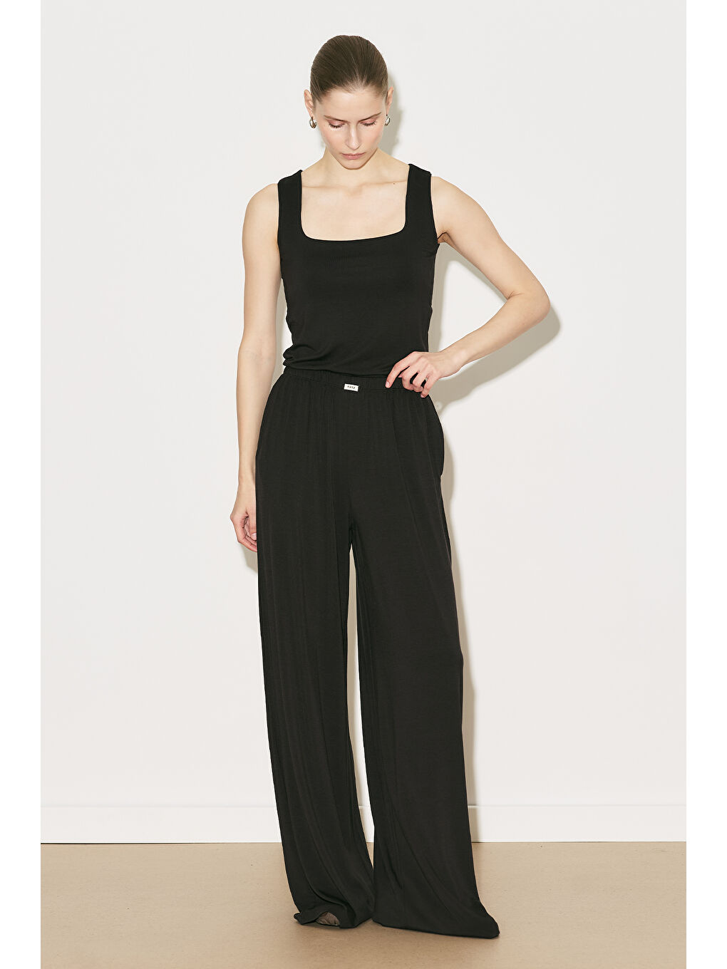 Kahverengi Easy Geniş Rahat Pantolon Acı Kahve-3