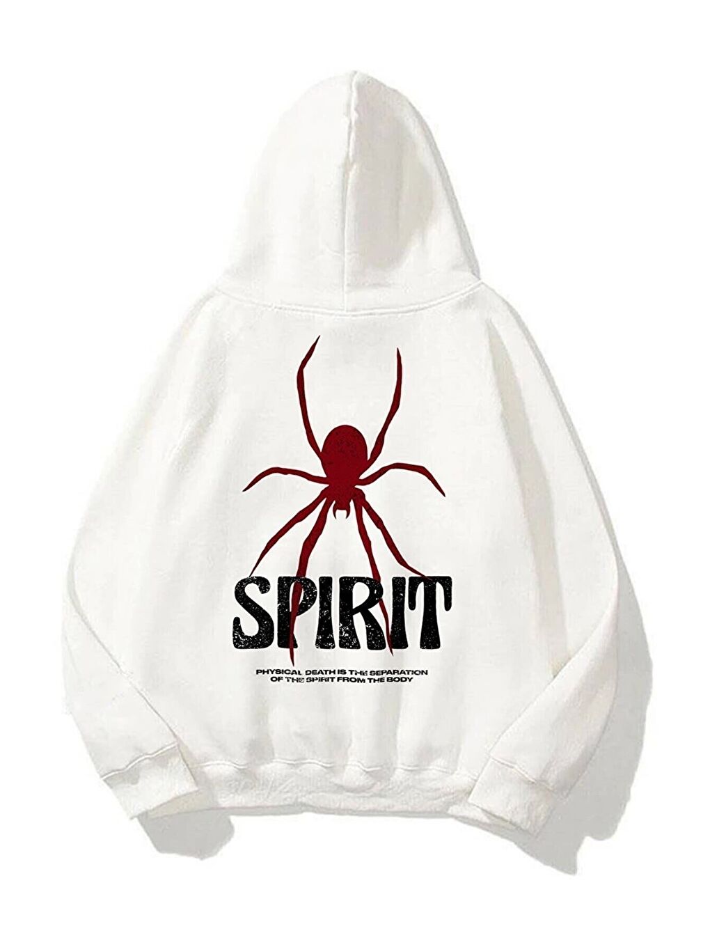 Trendseninle Parlak Beyaz Unisex Spirit Sweatshirt Beyaz