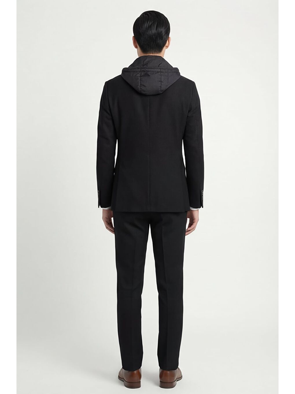Siyah Hoodie Suit-3
