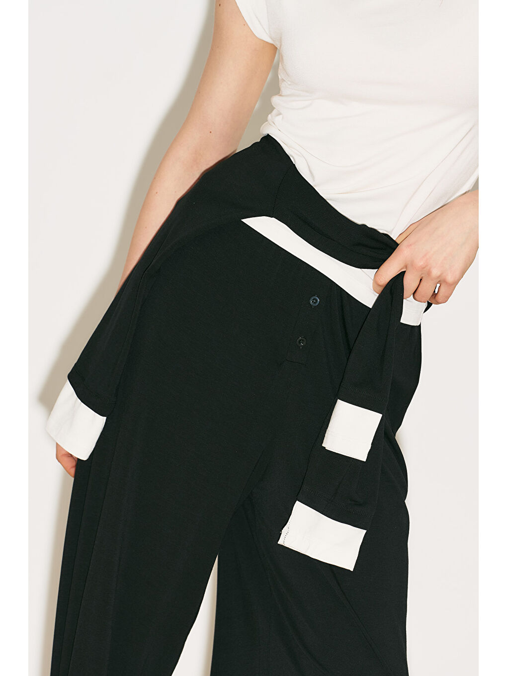 Easy Şalvar Rahat Pantolon Siyah-4