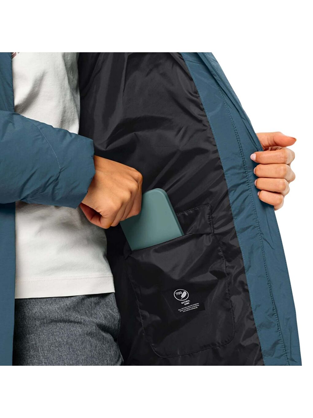 İndigo Marienplatz Coat Rds Kadın Mavi Outdoor Ceketi-3