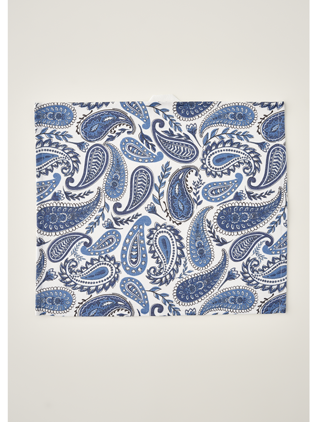 Paisley Pamuklu 2'li Kurulama Bezi Mavi (40x50 cm)-2