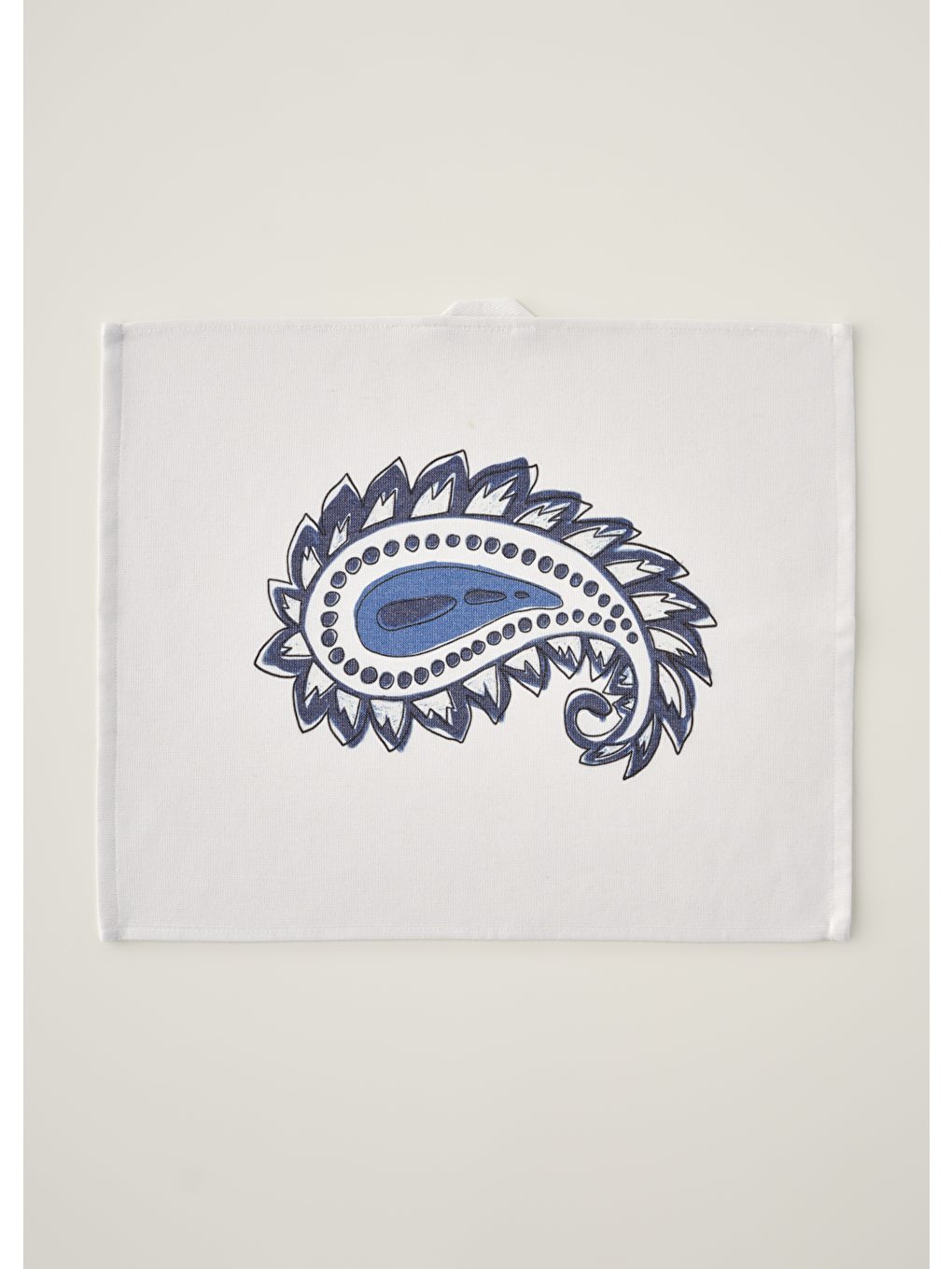 Paisley Pamuklu 2'li Kurulama Bezi Mavi (40x50 cm)-3