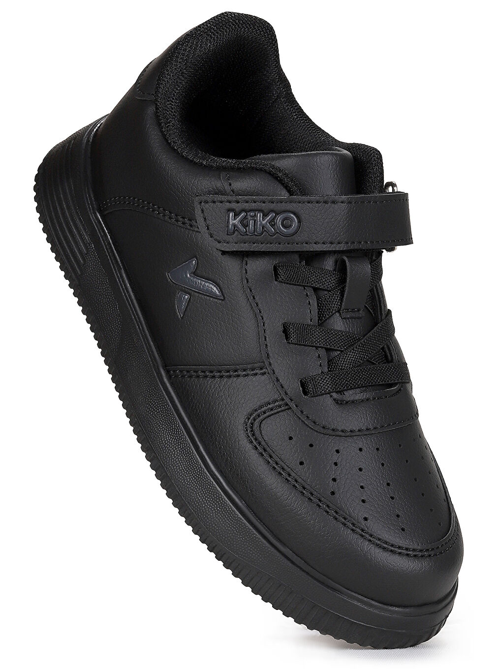 Siyah Trick Cırtlı Faylon Taban Erkek Çocuk Spor Ayakkabı