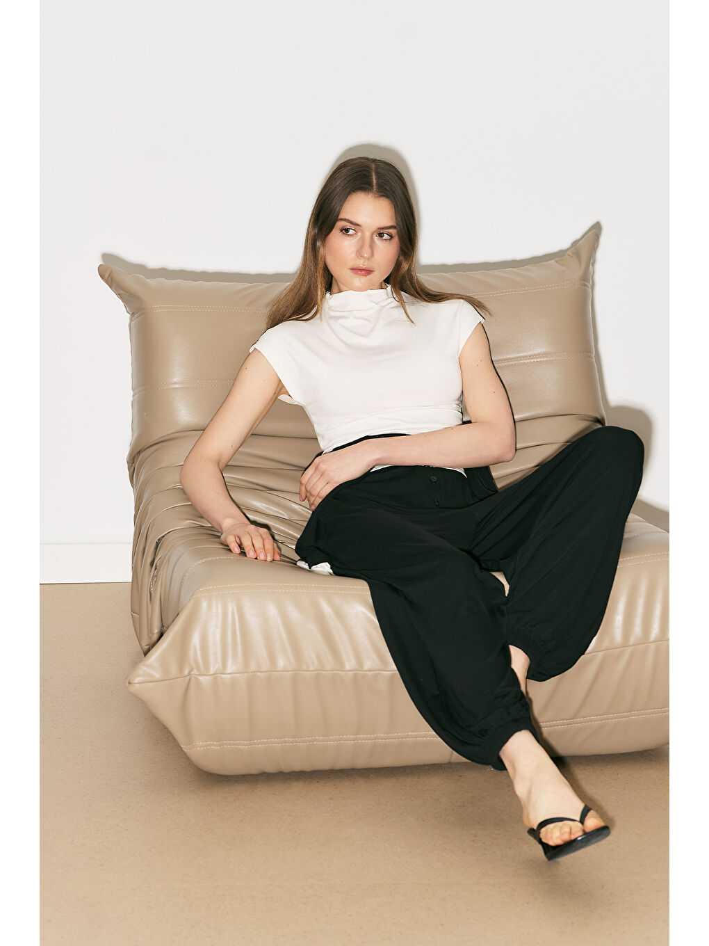 Easy Şalvar Rahat Pantolon Siyah-7