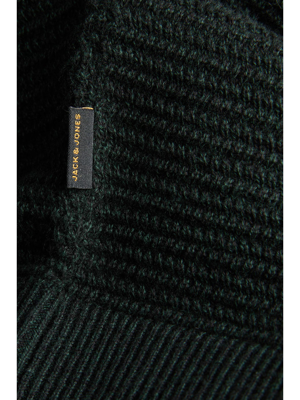 Yeşil Pamuklu Regular Fit Düğmeli Polo Yaka Kazak 12299904-2
