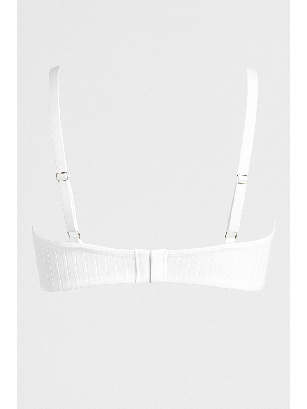 B Cup Destekli Dantel Detay Jakarlı Sütyen | Ekru 133-2