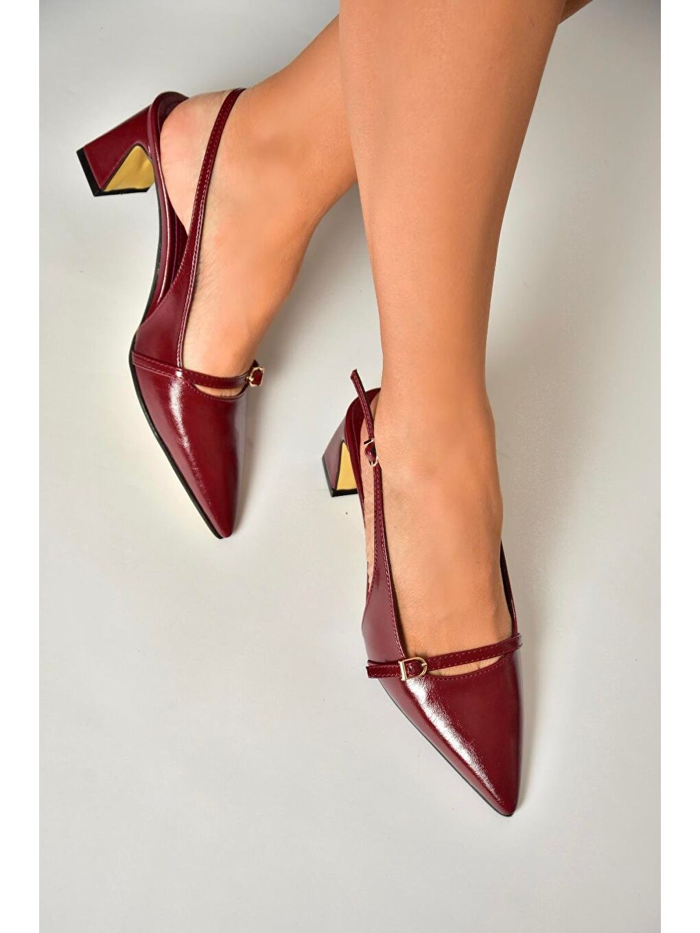 Bordo Kadın Topuklu Ayakkabı U6540787-3