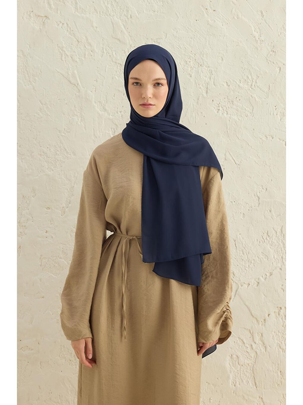 Daily Krep Şal Lacivert-2