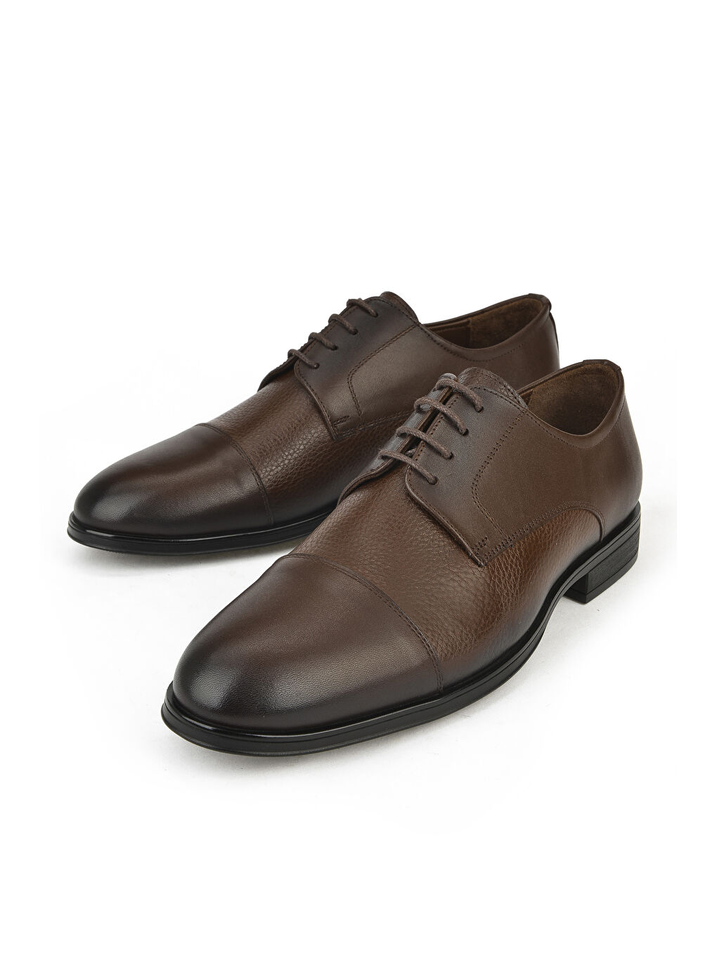 Kahverengi Erkek Hakiki Deri Ayakkabı 143745ZL4951 Kahve