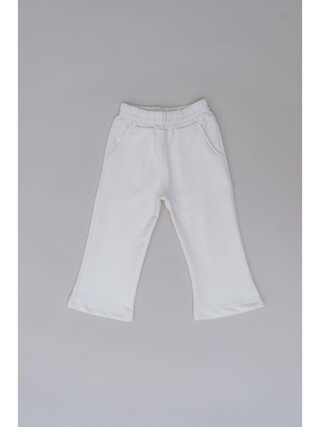 Kız Çocuk İspanyol Paça Eşofman Altı 761 Ekru