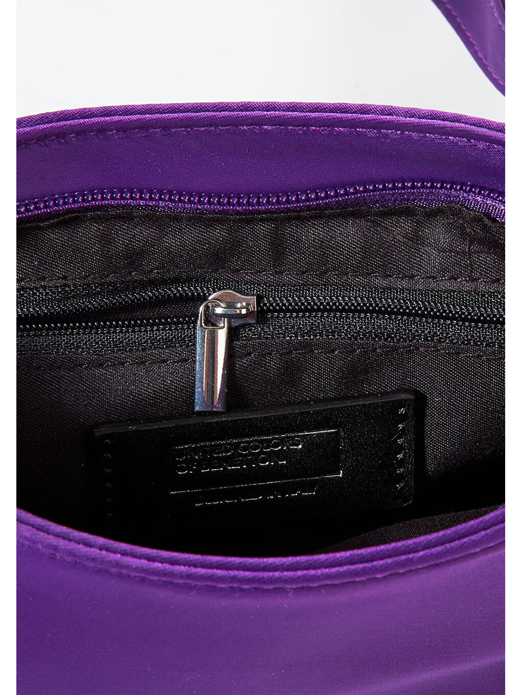Kız Çocuk Mor Saten Ayarlanabilir Askılı Küçük Omuz Çantası-2