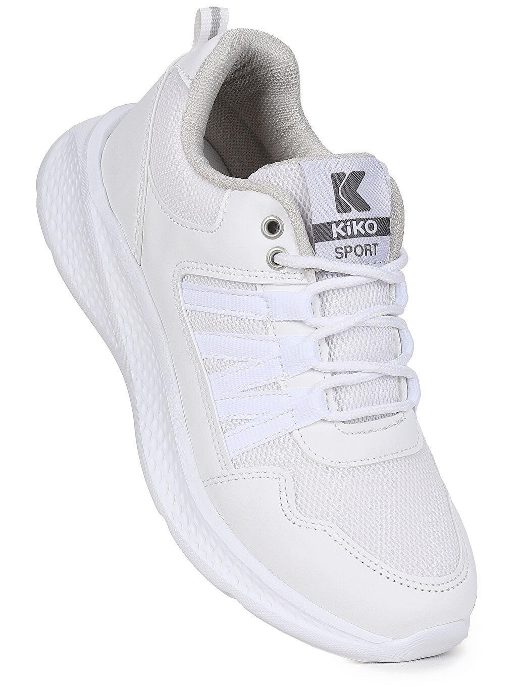 Beyaz Suma Fileli Faylon Taban Erkek Çocuk Spor Ayakkabı