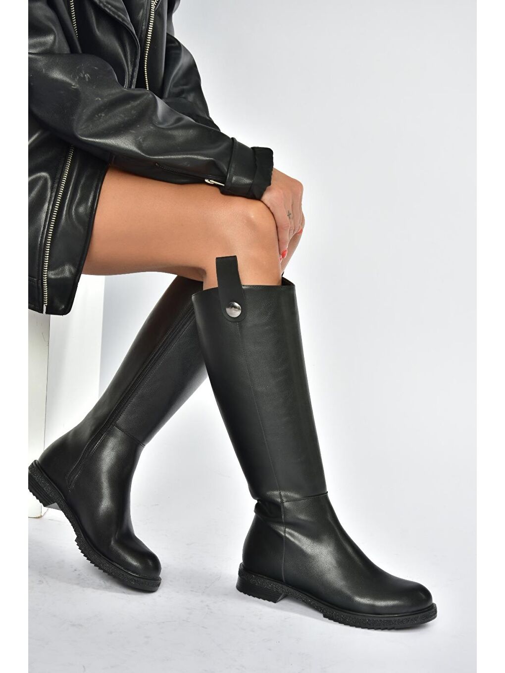 Siyah Kadın Çizme V965012009-4