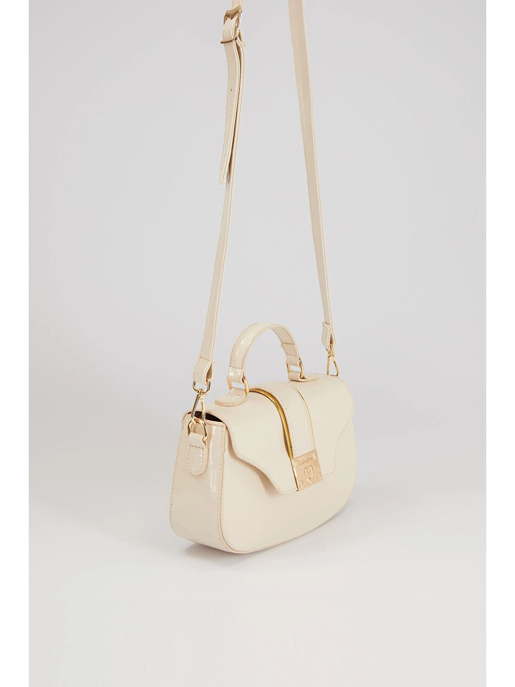 Ekru Krem Kadın El ve Omuz Çantası 930214-1