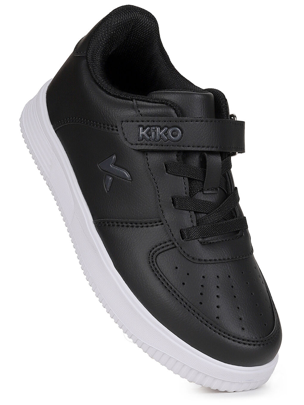 Siyah Trick Cırtlı Faylon Taban Erkek Çocuk Spor Ayakkabı