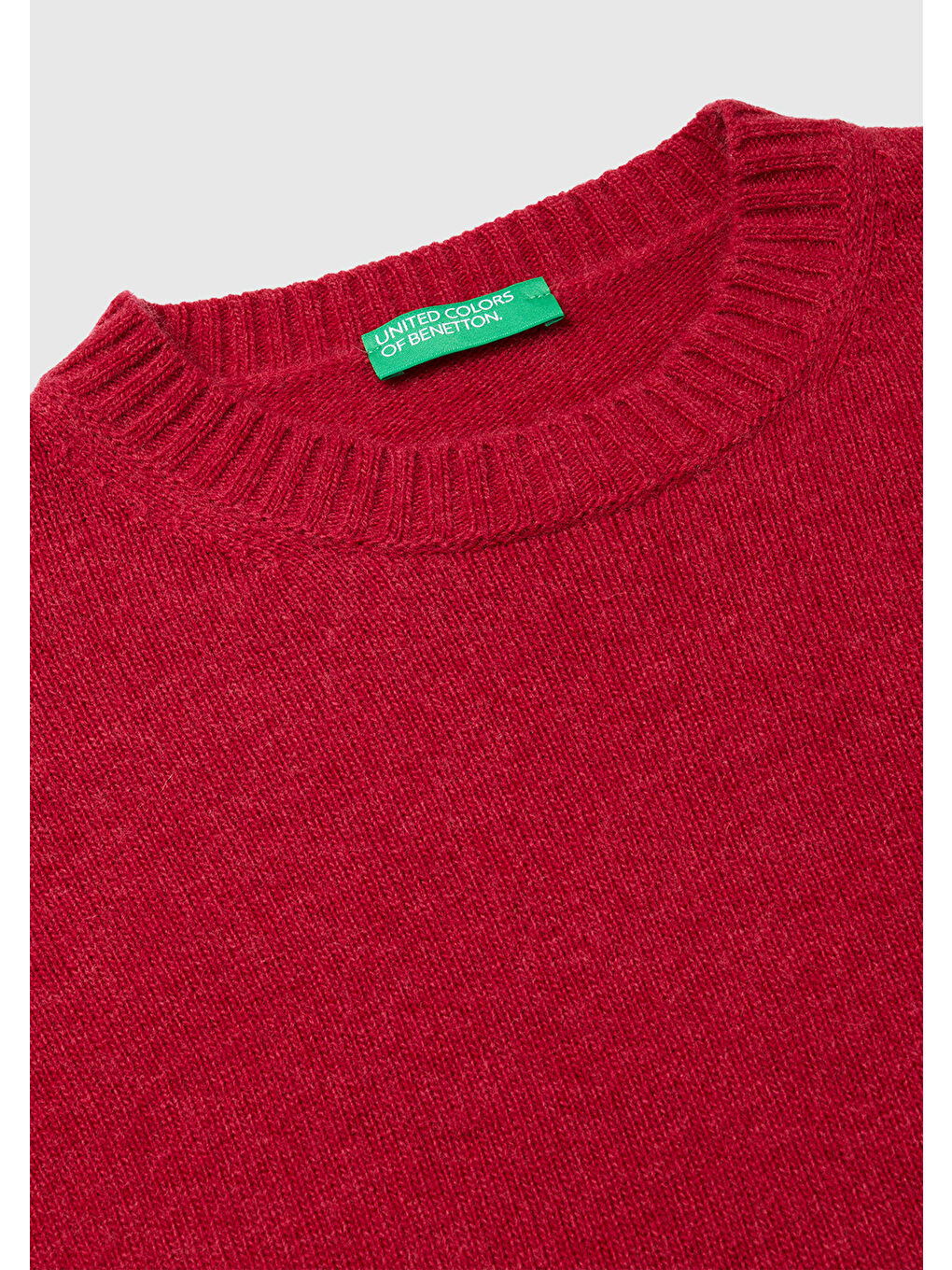 Kadın Fuşya Yün Karışımlı Alt Kısmı Geniş Bisiklet Yaka Kazak-6