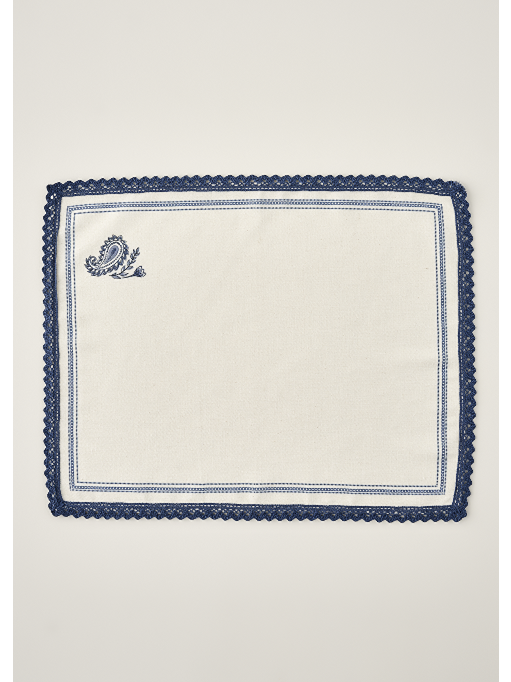Paisley Kopanakili Amerikan Servis Mavi (35x45 cm)