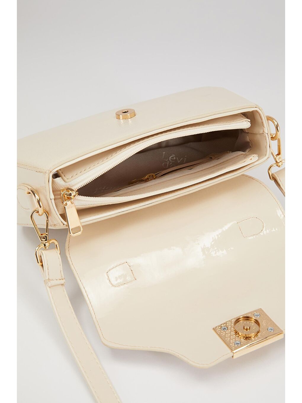 Ekru Krem Kadın El ve Omuz Çantası 930214-2