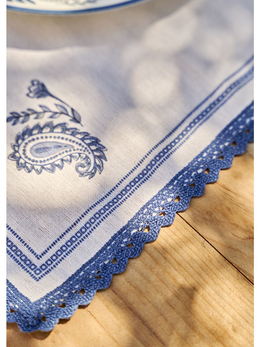 Paisley Kopanakili Amerikan Servis Mavi (35x45 cm)-3