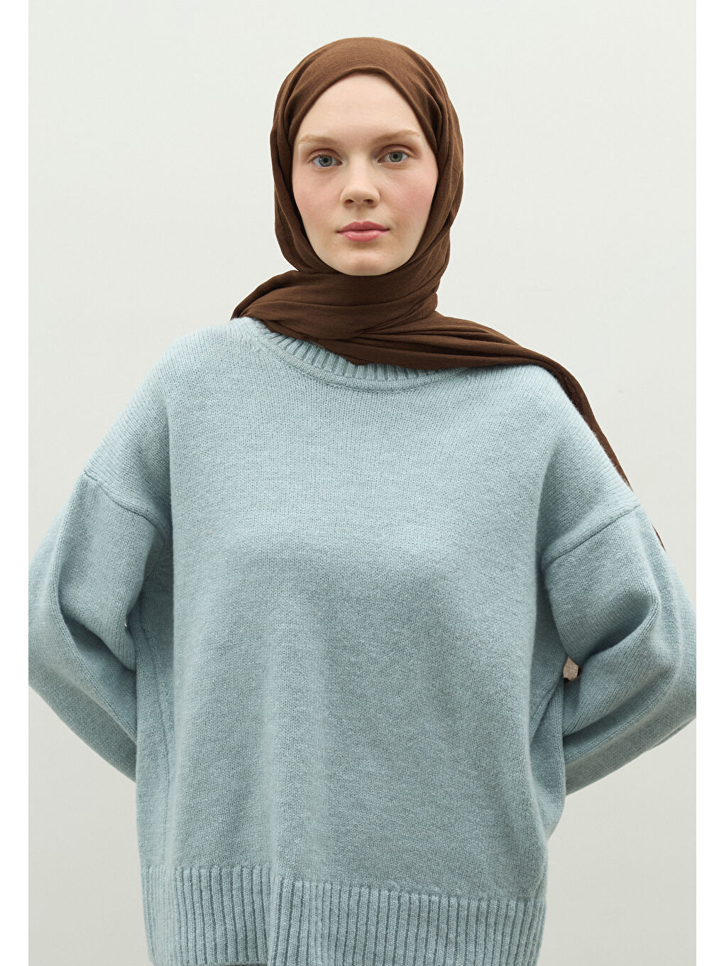 Kahverengi Kaşmir Dokulu Şal Acı Kahve-1