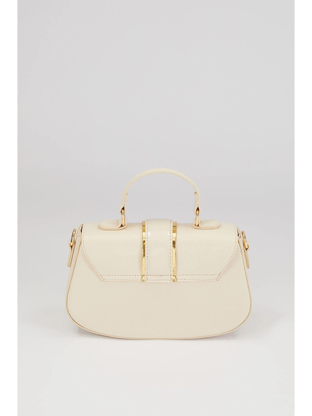 Ekru Krem Kadın El ve Omuz Çantası 930214-3