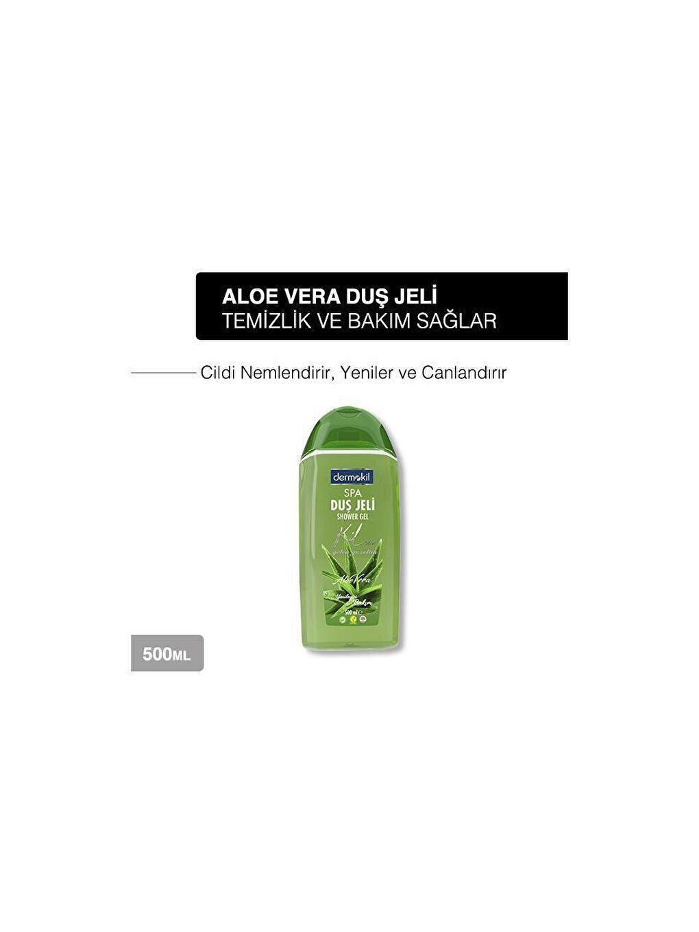 DERMOKIL Aloe Vera Özlü Duş Jeli 500 ml 2'li Set - 1