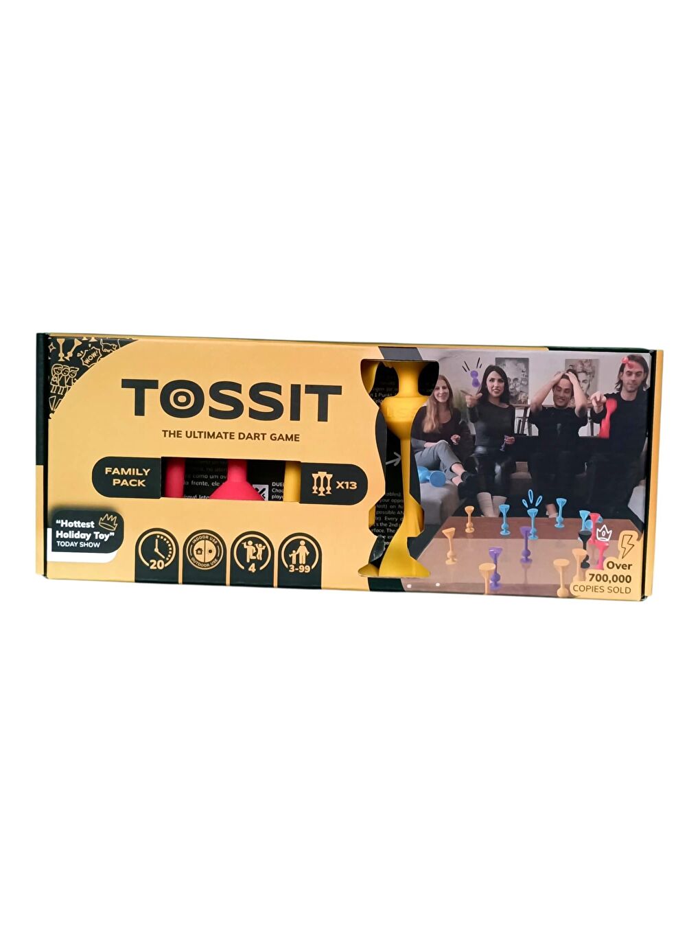 TOSSIT Silikon Dart Aile Seti (Kırmızı, Camgöbeği, Mavi, Sarı)-4