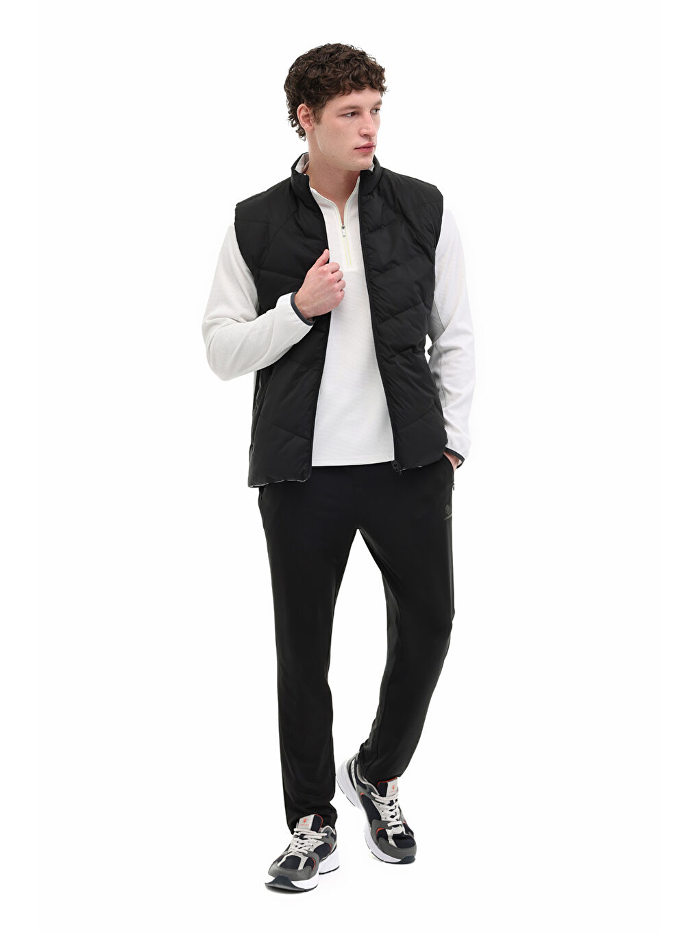 ML RAY 4ITA2-YLK1 6FX Siyah Erkek Yelek-2