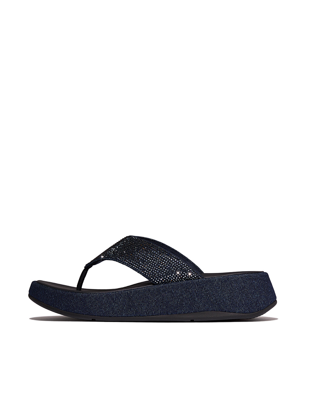 Lacivert Kadın Terlik A2V-D71 F-MODE Toe Post -Denim And Hotfix